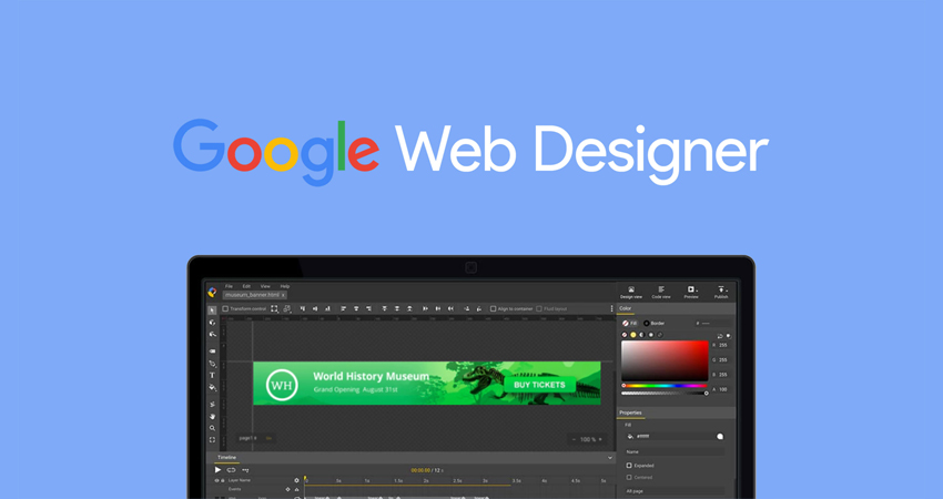 معرفی گوگل وب دیزاینر (Google Web Designer) یا (GWD)