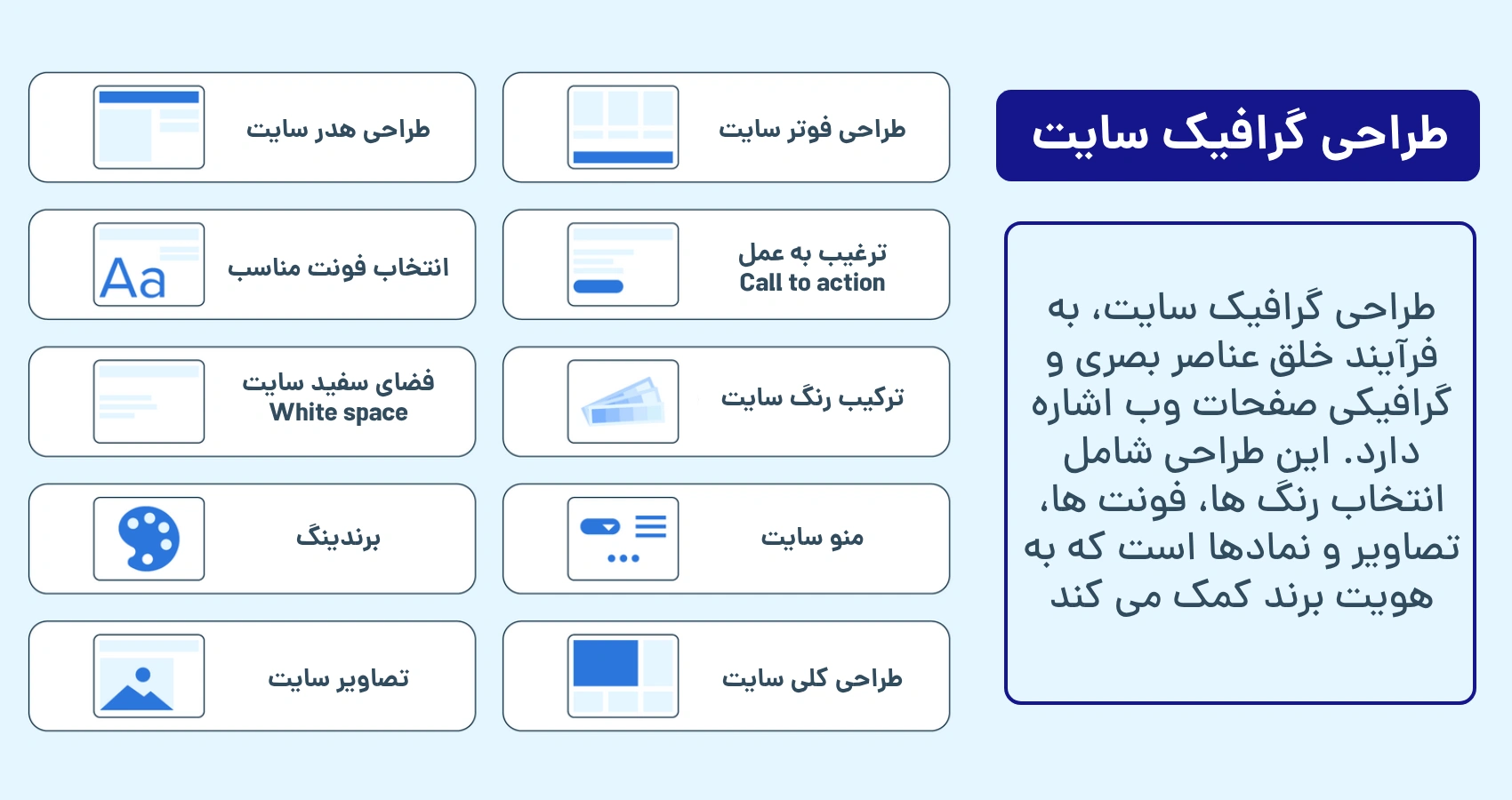 طراحی گرافیک سایت